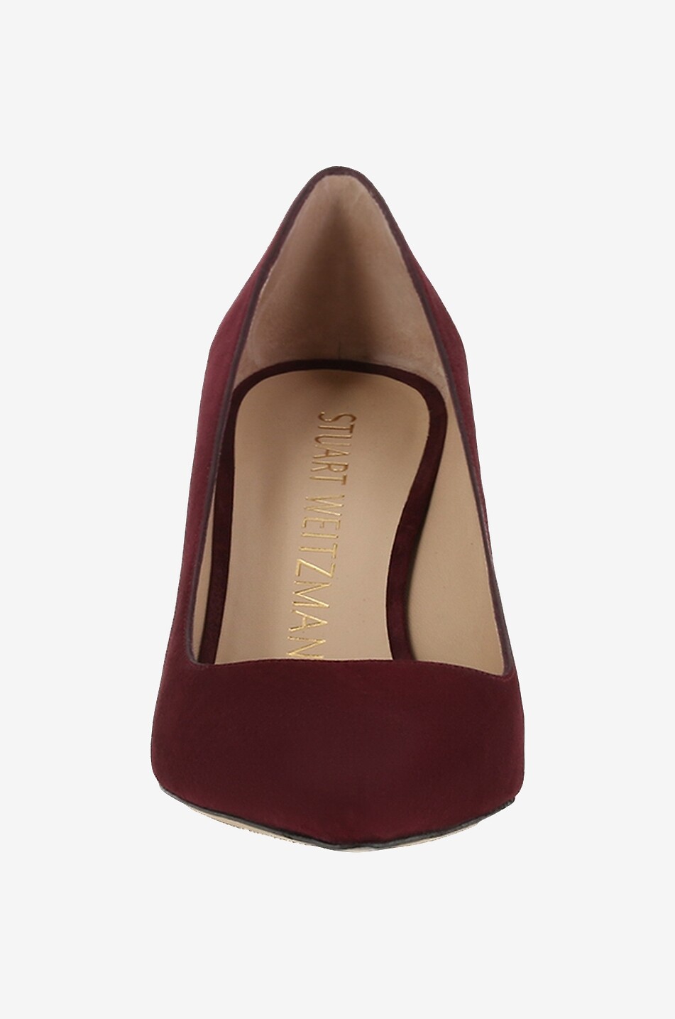 STUART WEITZMAN Spitz zulaufende Wildlederpumps Stuart 85 Damen DUNKELROT 2