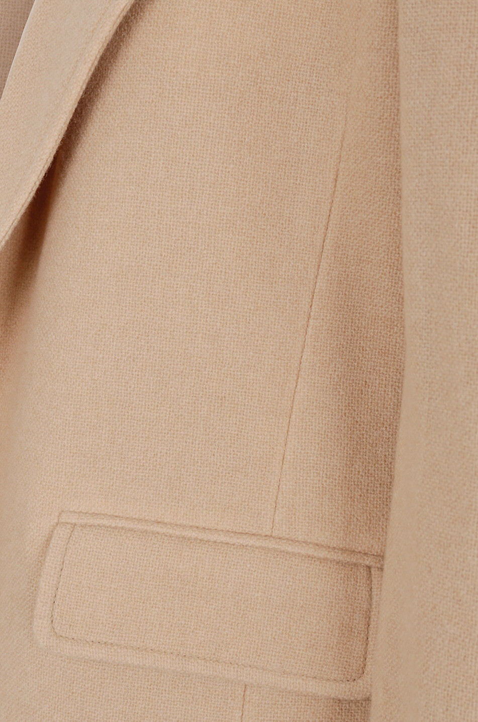 Offener Blazer aus recyceltem Kaschmir- und Wollgaze