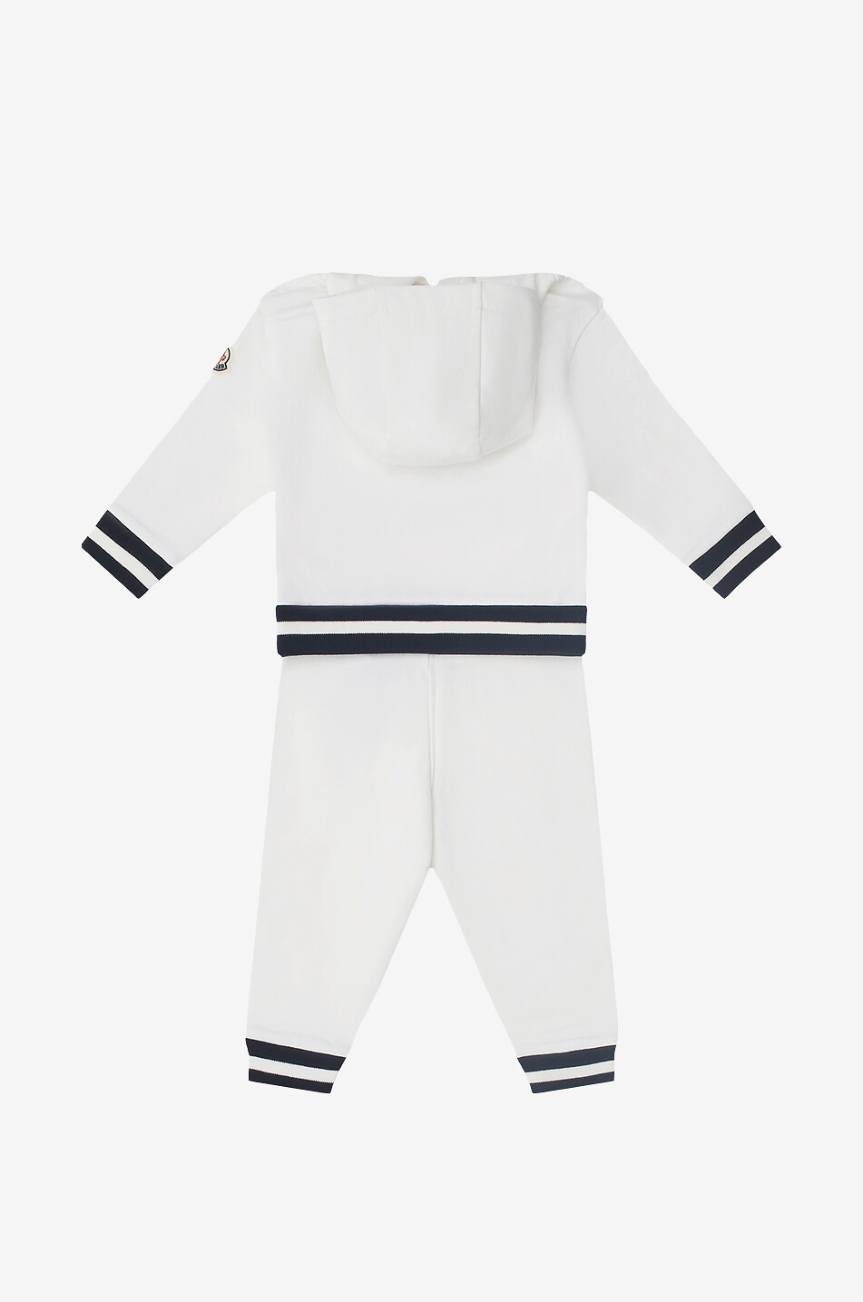 MONCLER Ensemble de jogging bébé à patch éponge Bébé BLANC 2