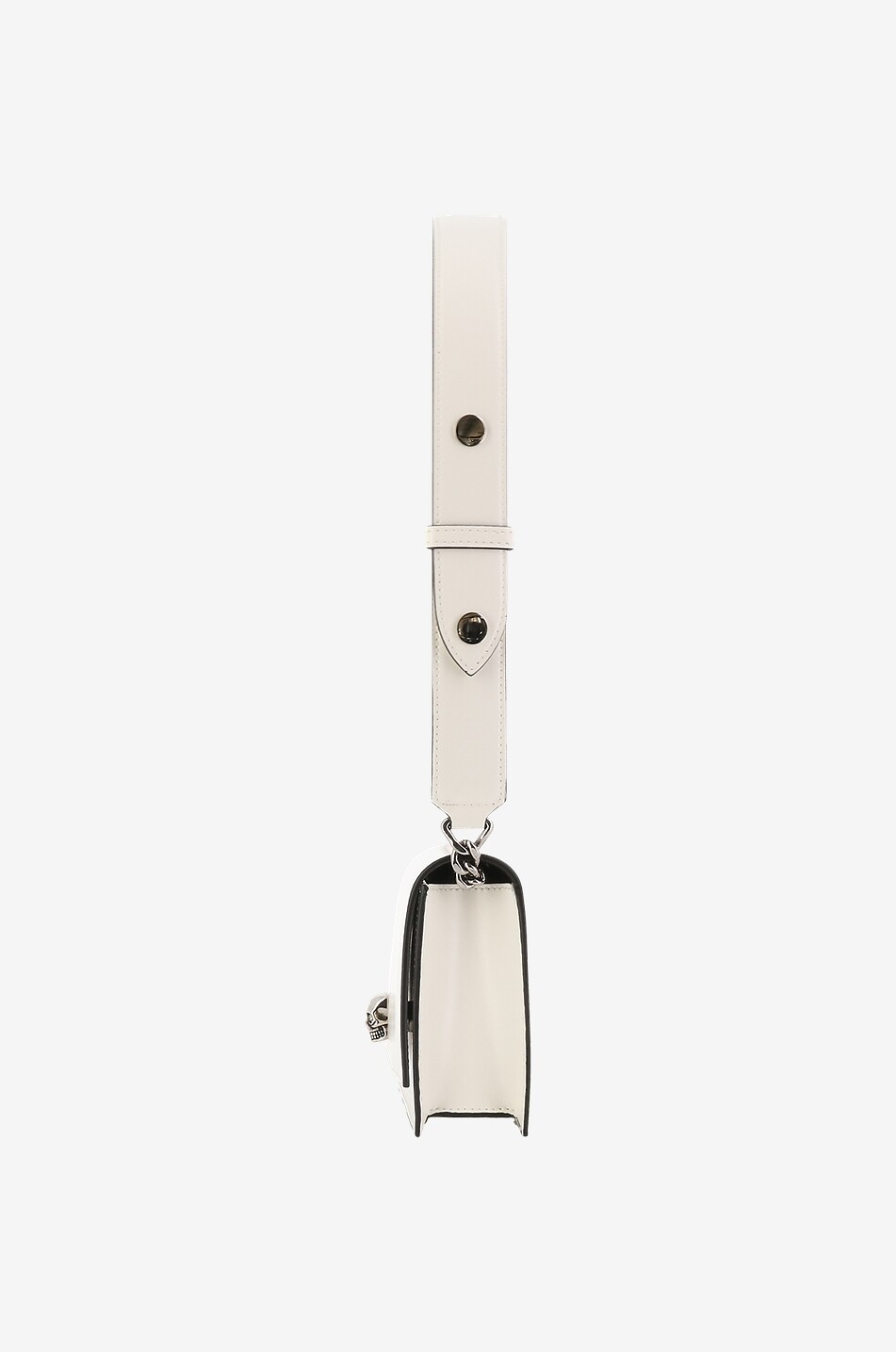 Schultertasche aus Glattleder Skull Small