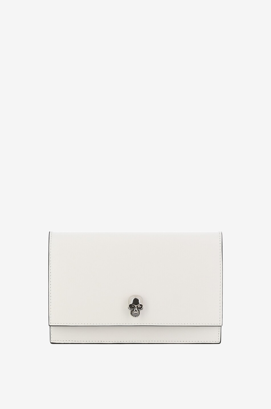 Sac à main en cuir lisse Skull Small