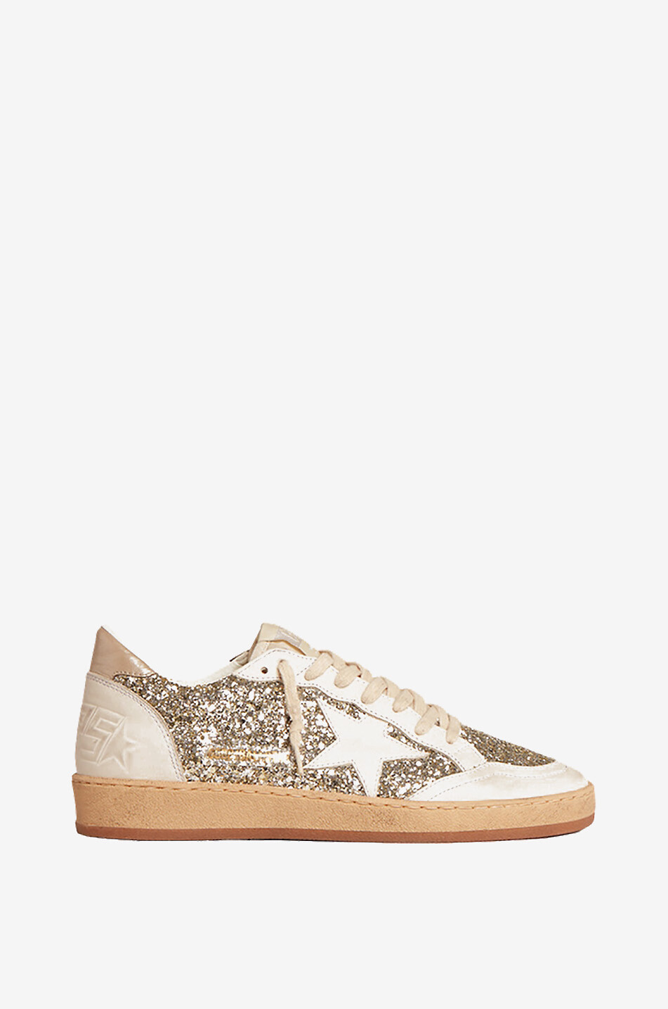 GOLDEN GOOSE Ball Star low-top glitter sneakers Women MULTI COLOURED 1