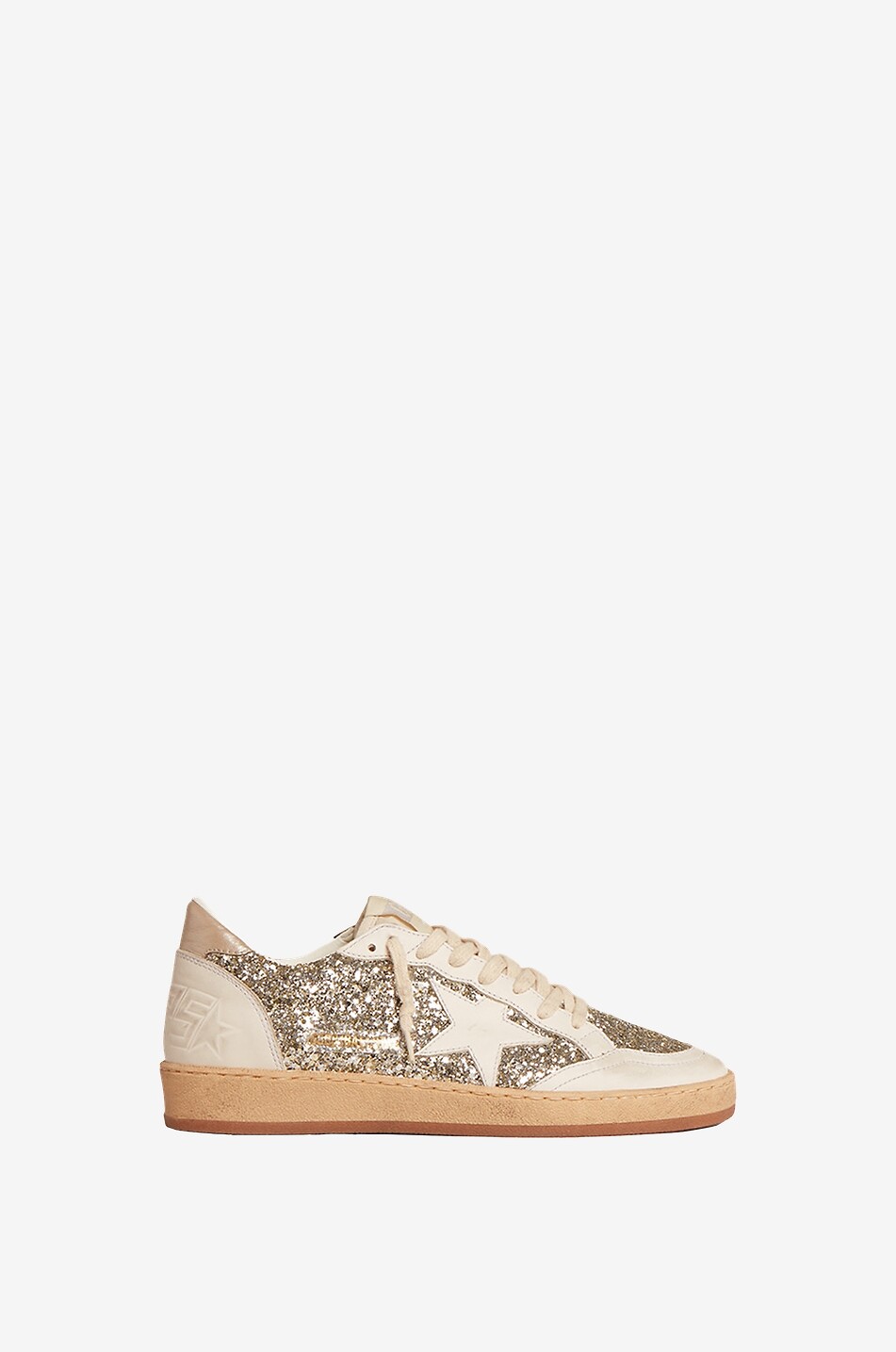 Golden goose gold glitter sneakers best sale