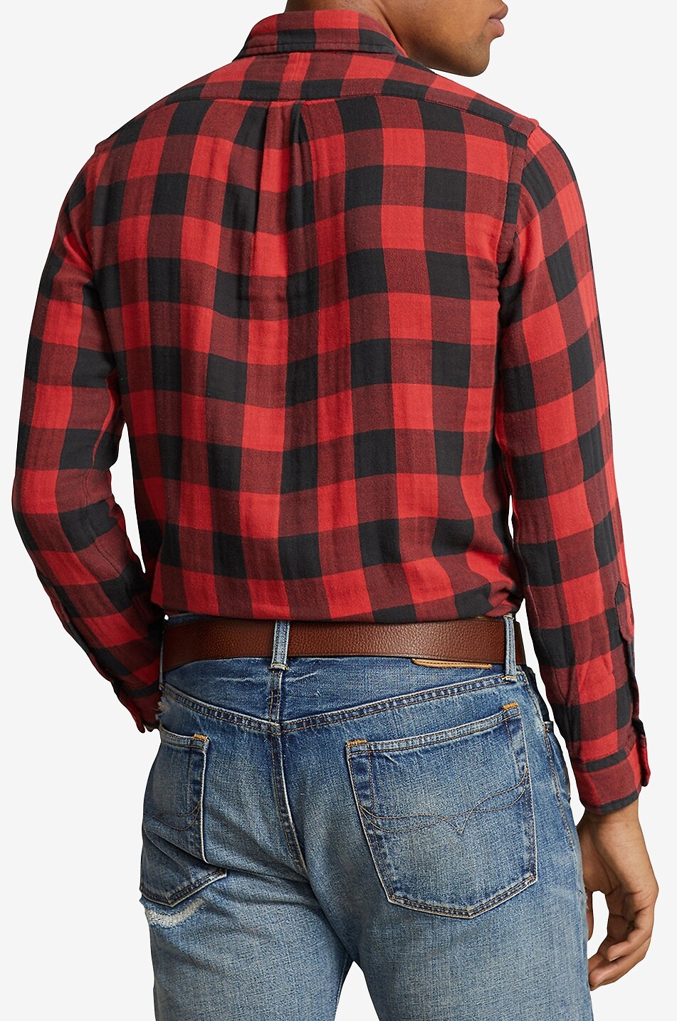 POLO RALPH LAUREN Chemise en flanelle à carreaux Double Face Homme ROUGE 3
