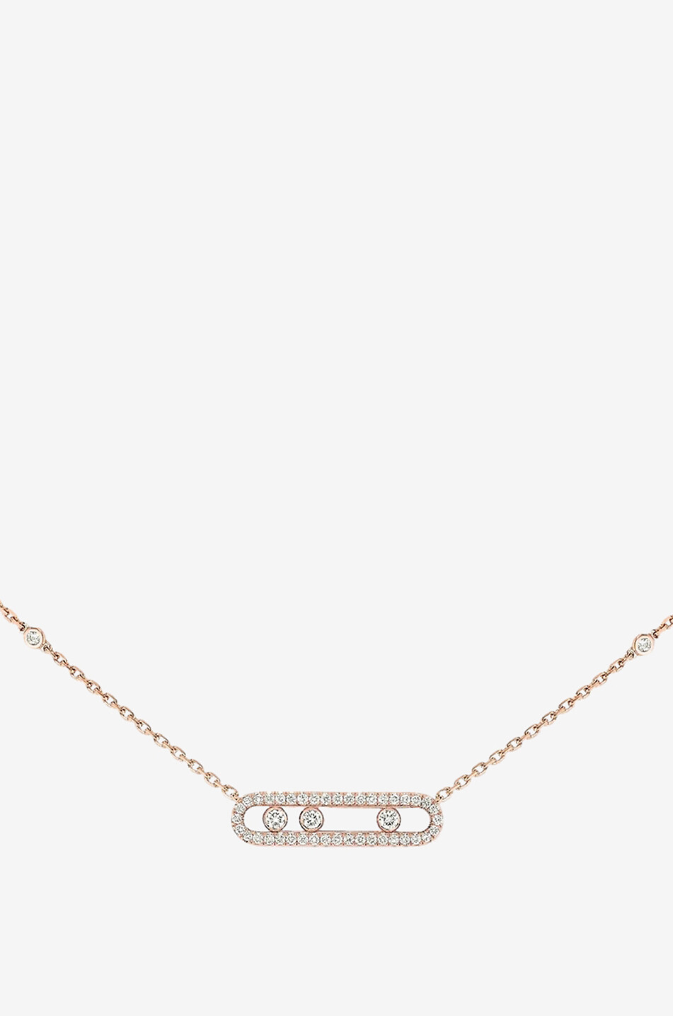 MESSIKA Collier en or et diamants Baby Move Pavé Femme ROSE 2