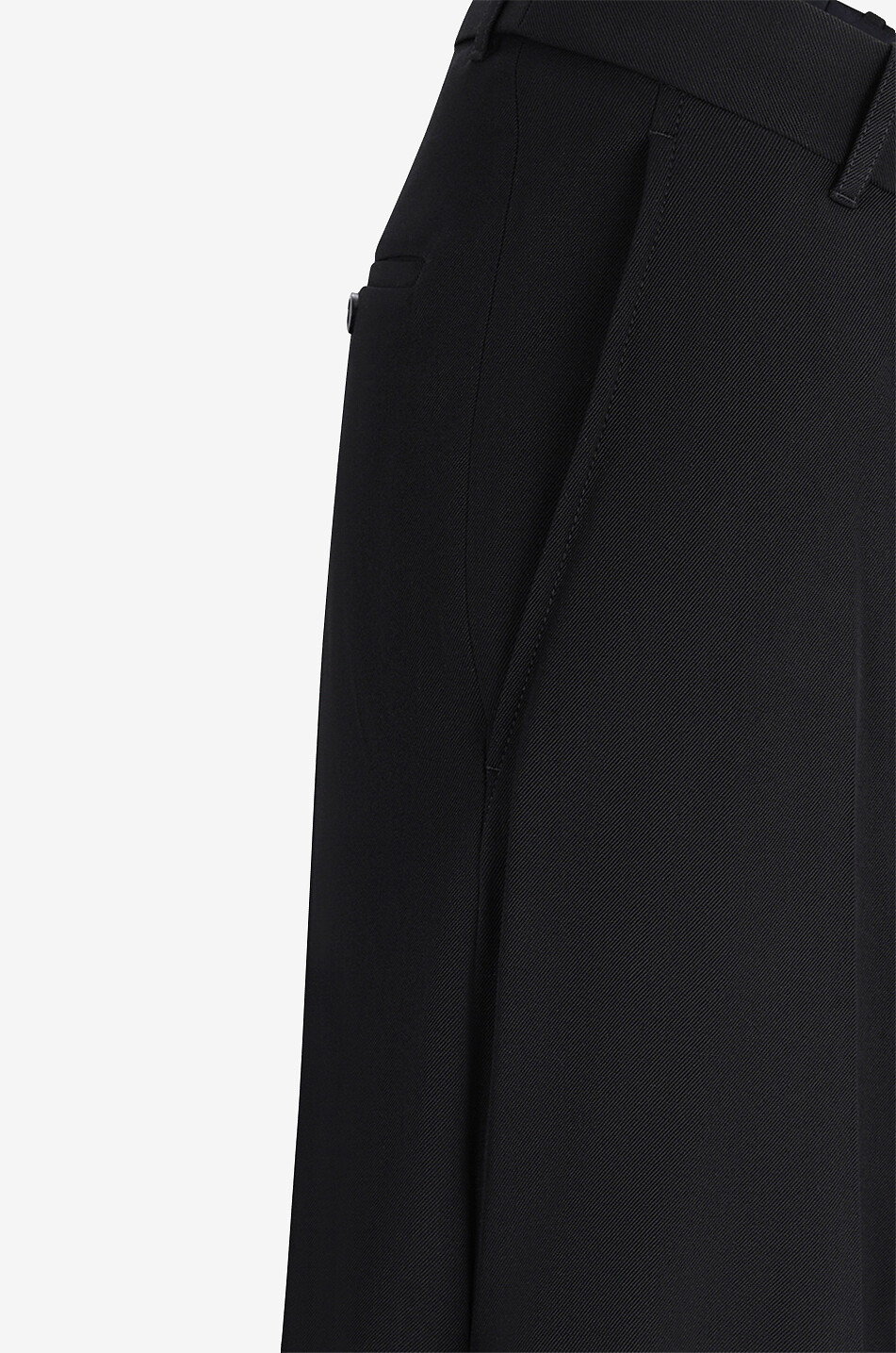 BALENCIAGA Godet Deconstructed asymmetric skirt Women BLACK 3