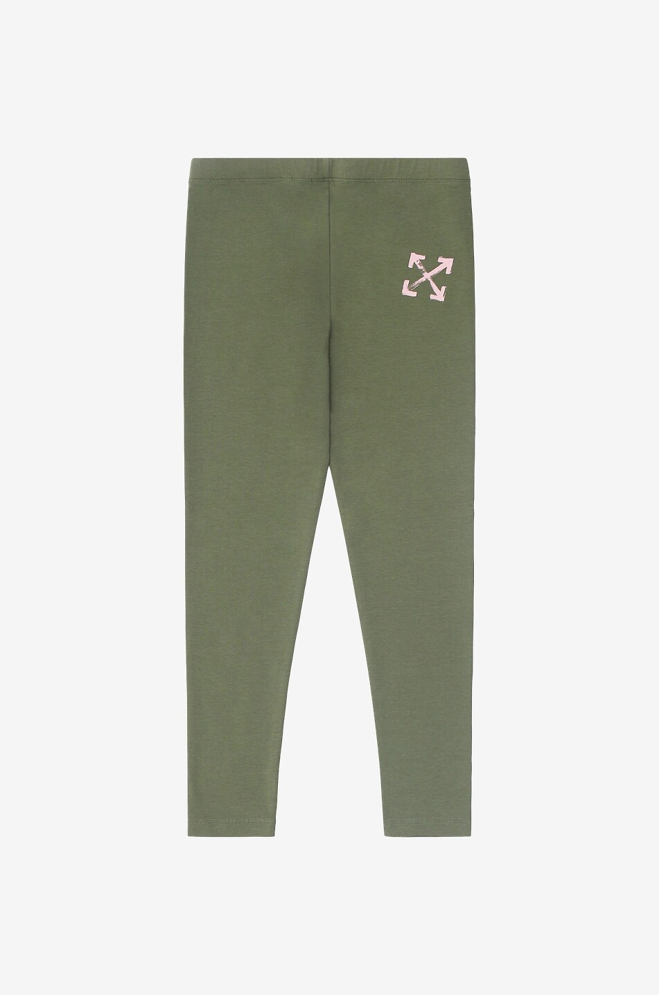 OFF WHITE Legging en coton pour fille Paint Script Fille ROSE 2