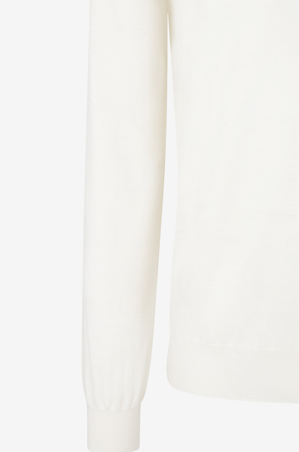 JIL SANDER Superfine wool crewneck jumper Men WHITE 3