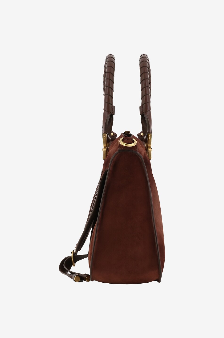 CHLOE Hand- und Schultertasche aus Wildleder Marcie Damen BRAUN 4