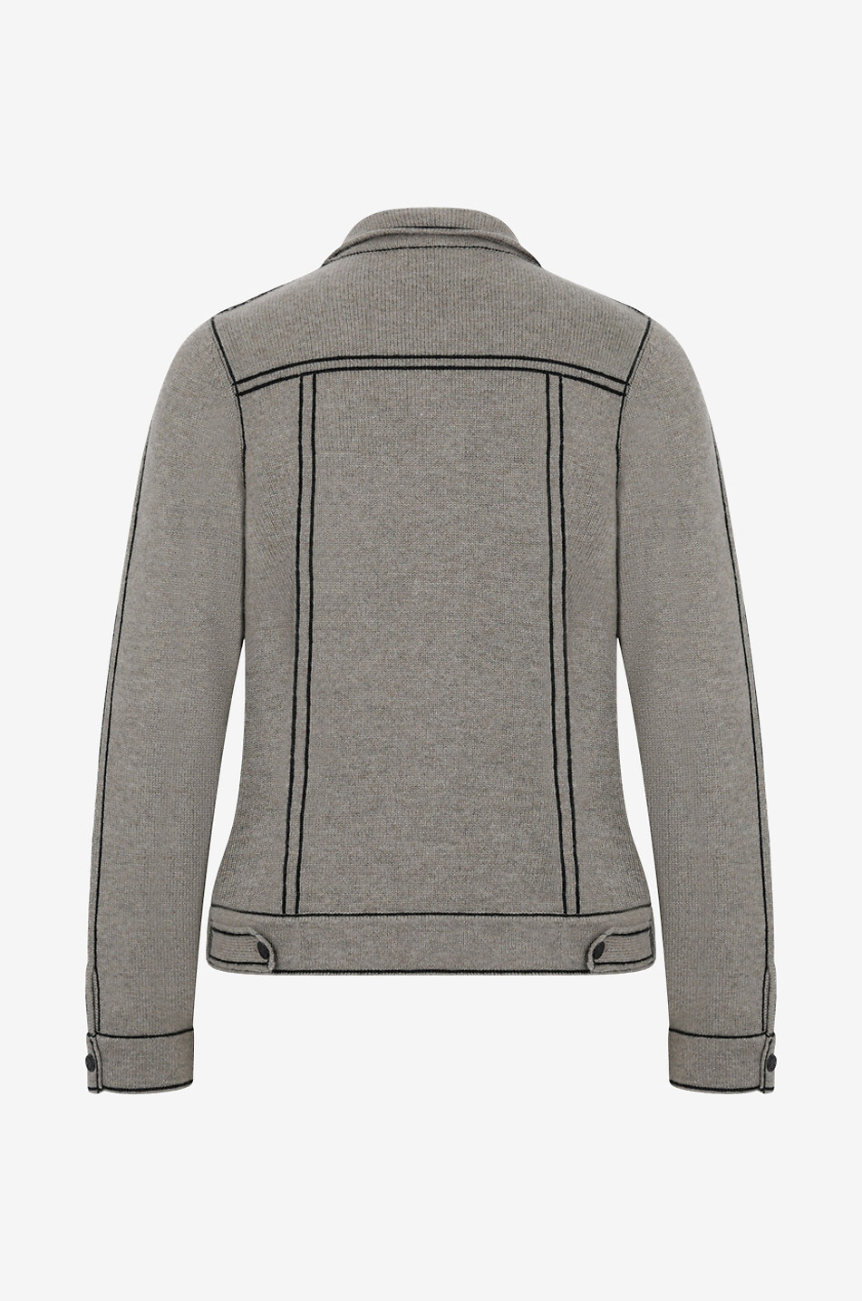 KUJTEN Blouson en maille de cachemire Jill Femme KAKI 2