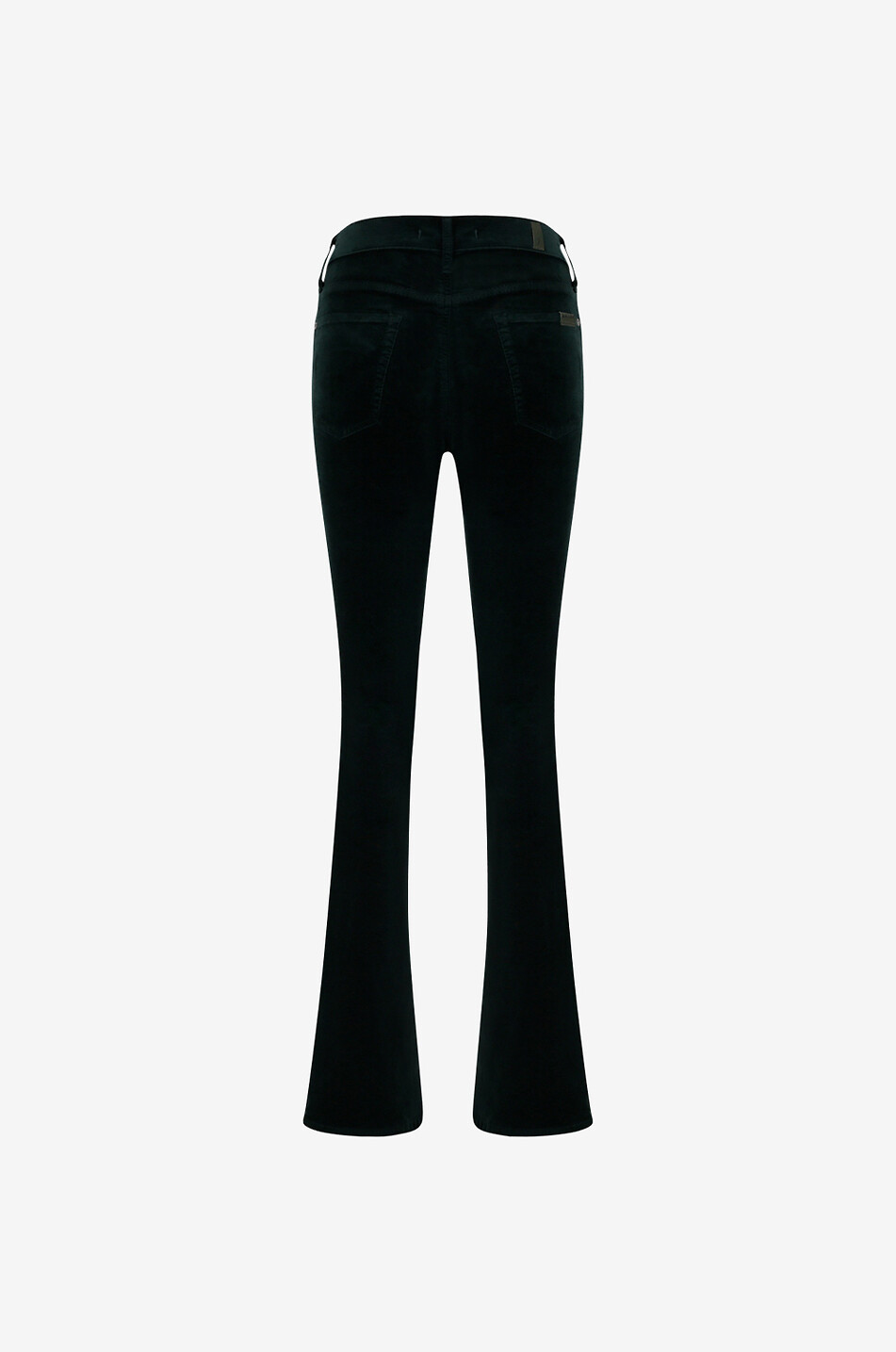 7 FOR ALL MANKIND Jean bootcut en coton et modal Bootcut Velvet Femme VERT FONCÉ 2