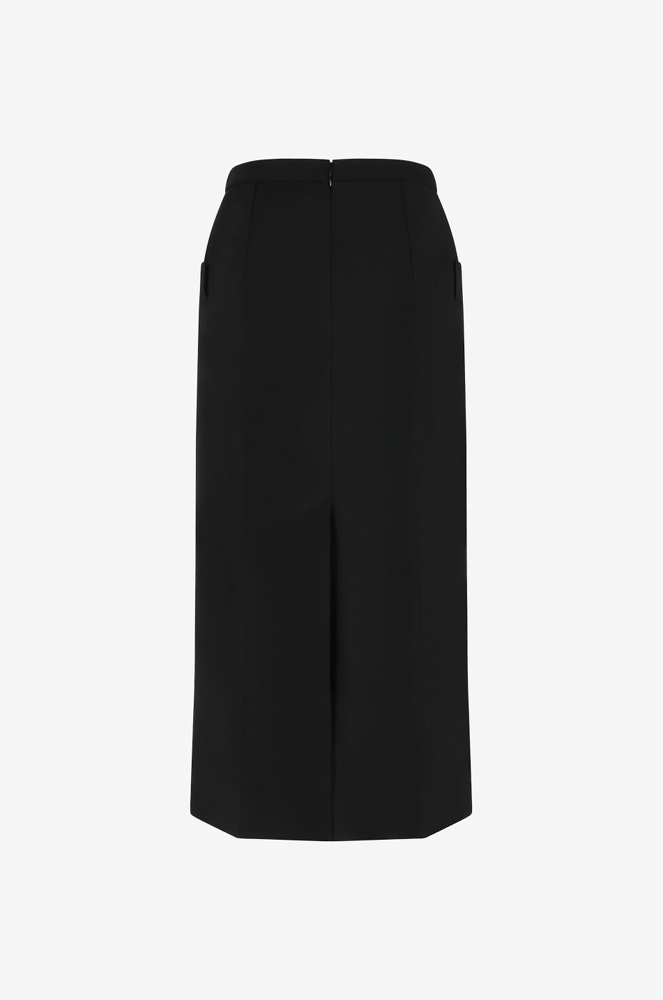 Jupe portefeuille en laine inversée