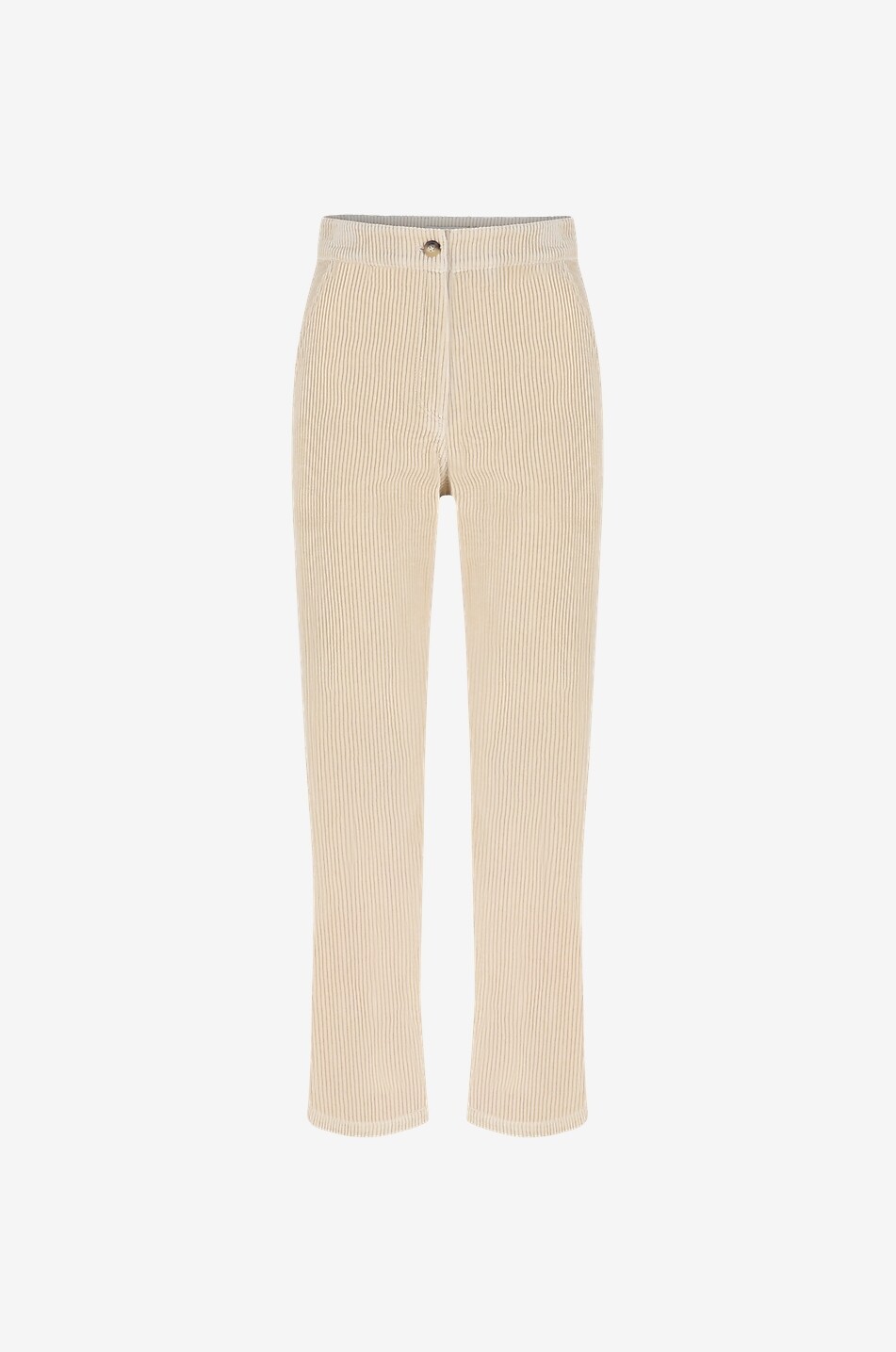 Pantalon velours femme blanc cassé best sale