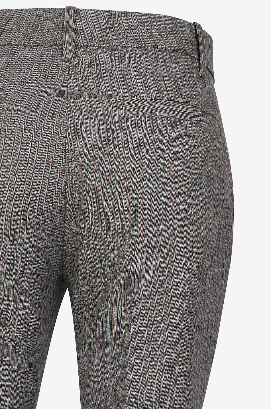 Pantalon slim en laine milleraie Roxy