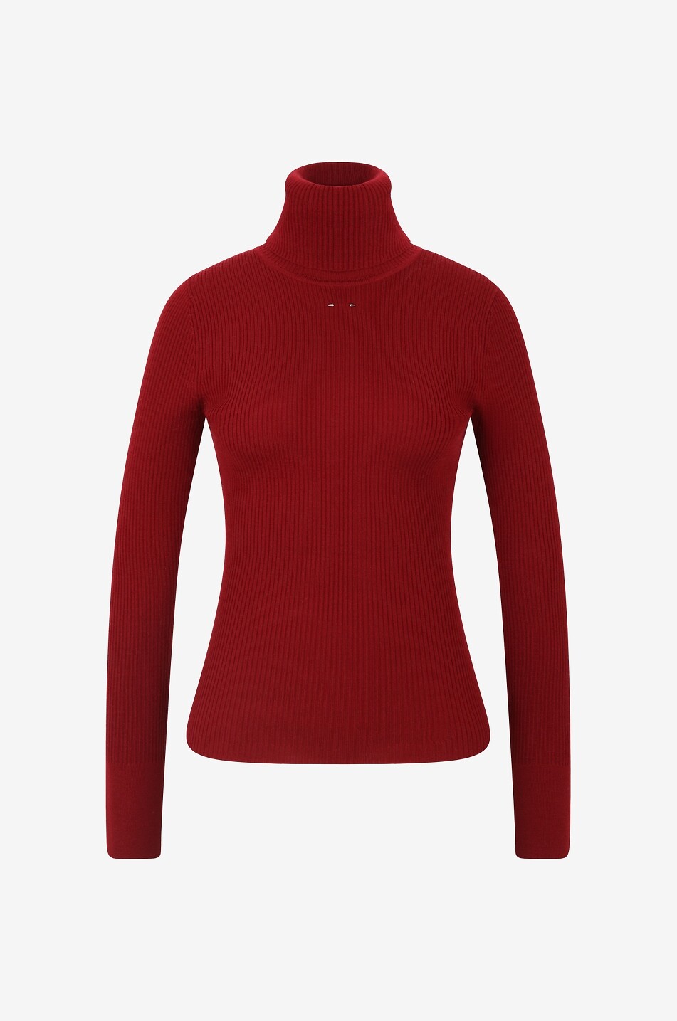 BARBARA BUI Schlauchpullover mit Rollkragen aus Merinowolle Damen ROT 1