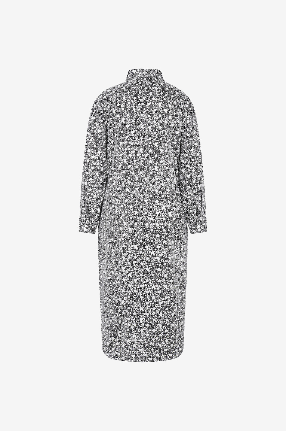 Robe chemise en soie Chainy