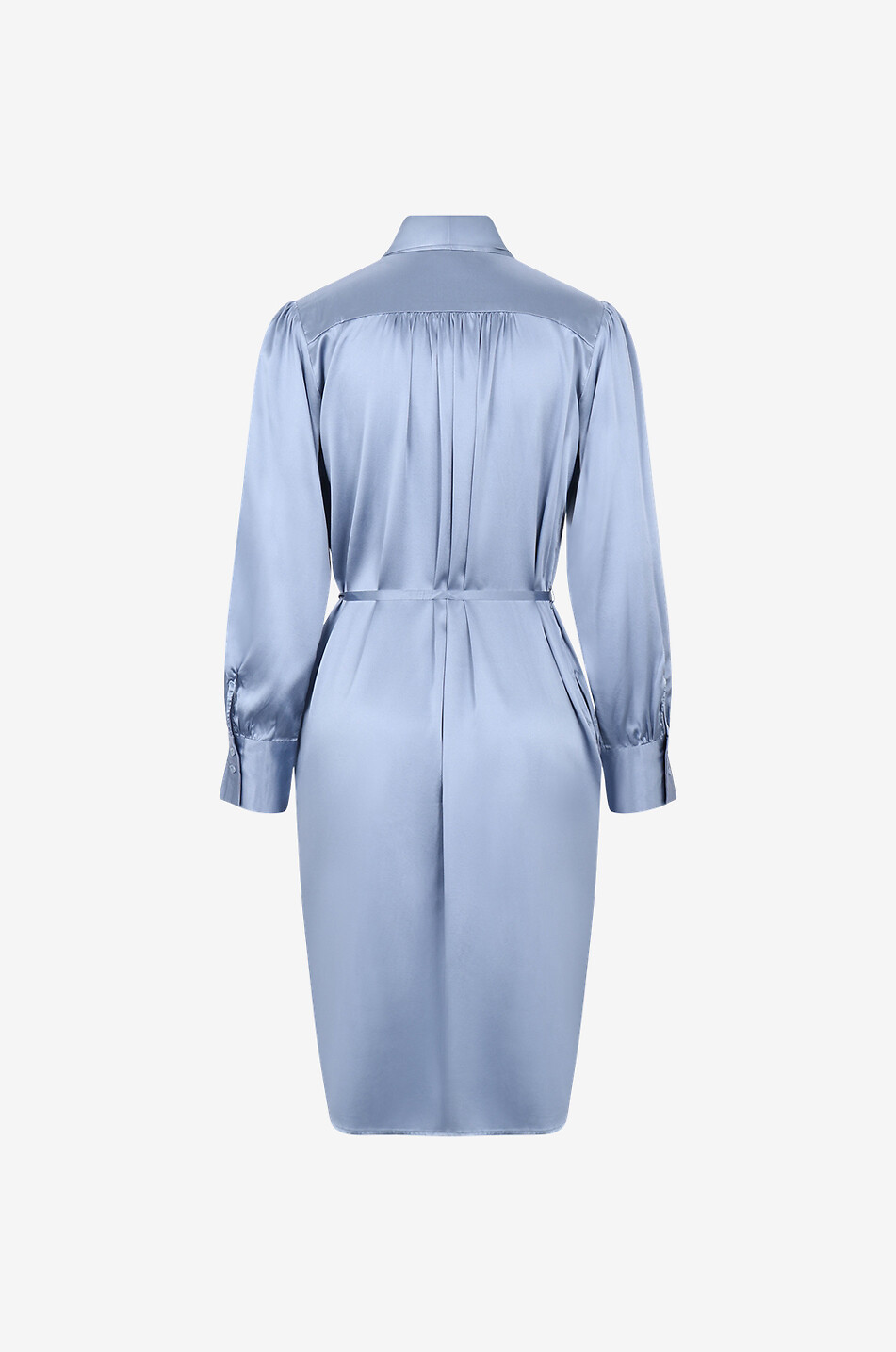 Robe courte en soie Solid