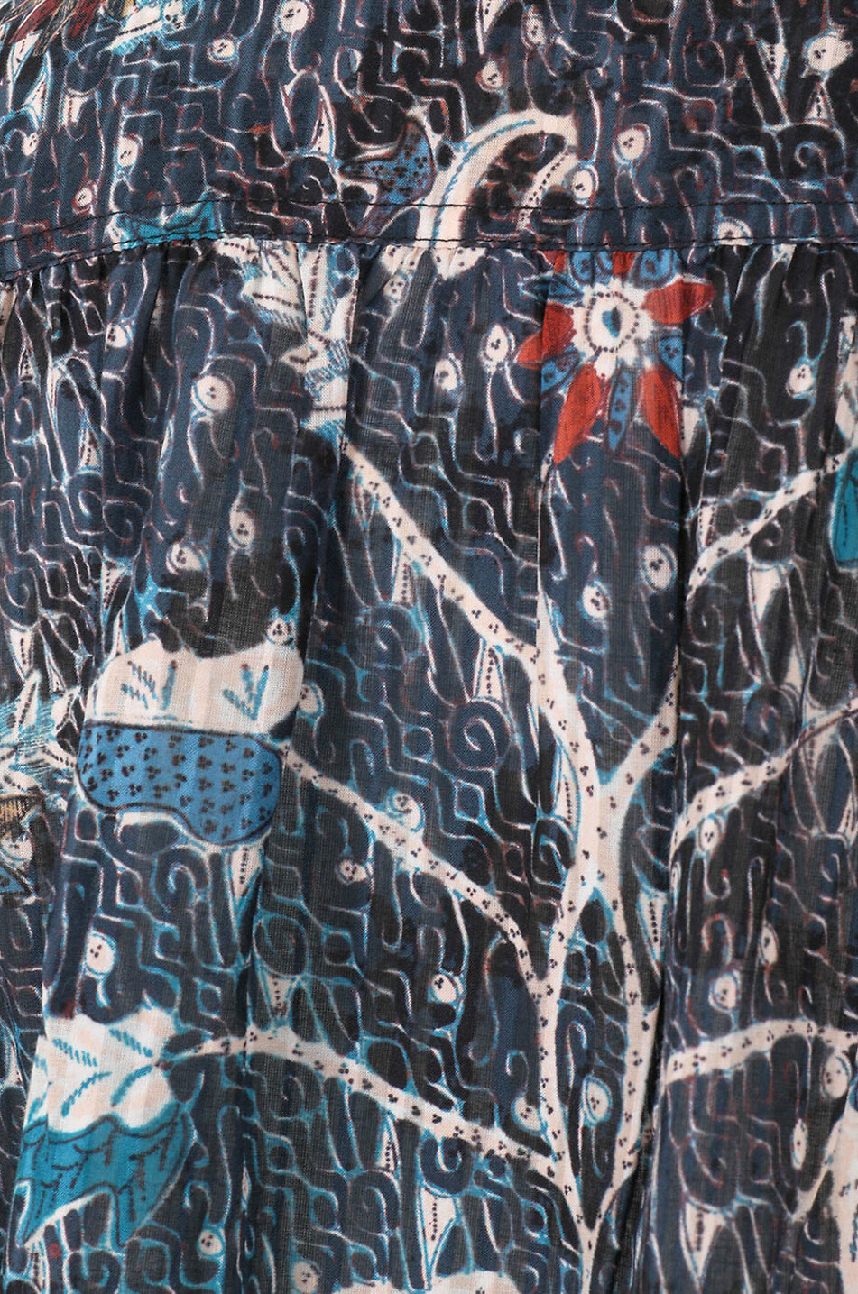 ULLA JOHNSON Blouse à manches longues en coton et viscose Manet Femme MULTICOLORE 3