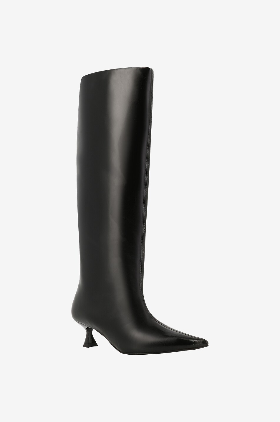 Glänzende Stiefel in Knitteroptik Soft Slouchy 50