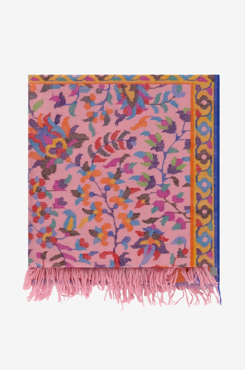 PINK MAHARANI Kani Jamawar hand-woven shawl Women PINK 1