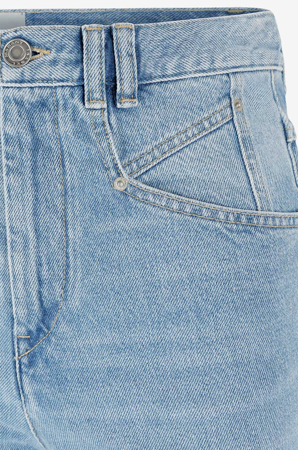 Gerade verkürzte Jeans mit hohem Bund Dilali