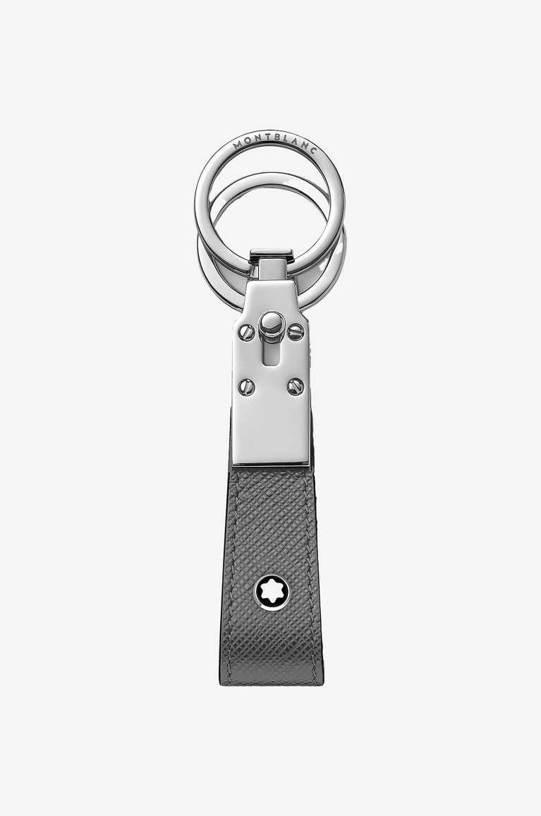 MONTBLANC Porte-clés en cuir Sartorial Loop Homme GRIS 1