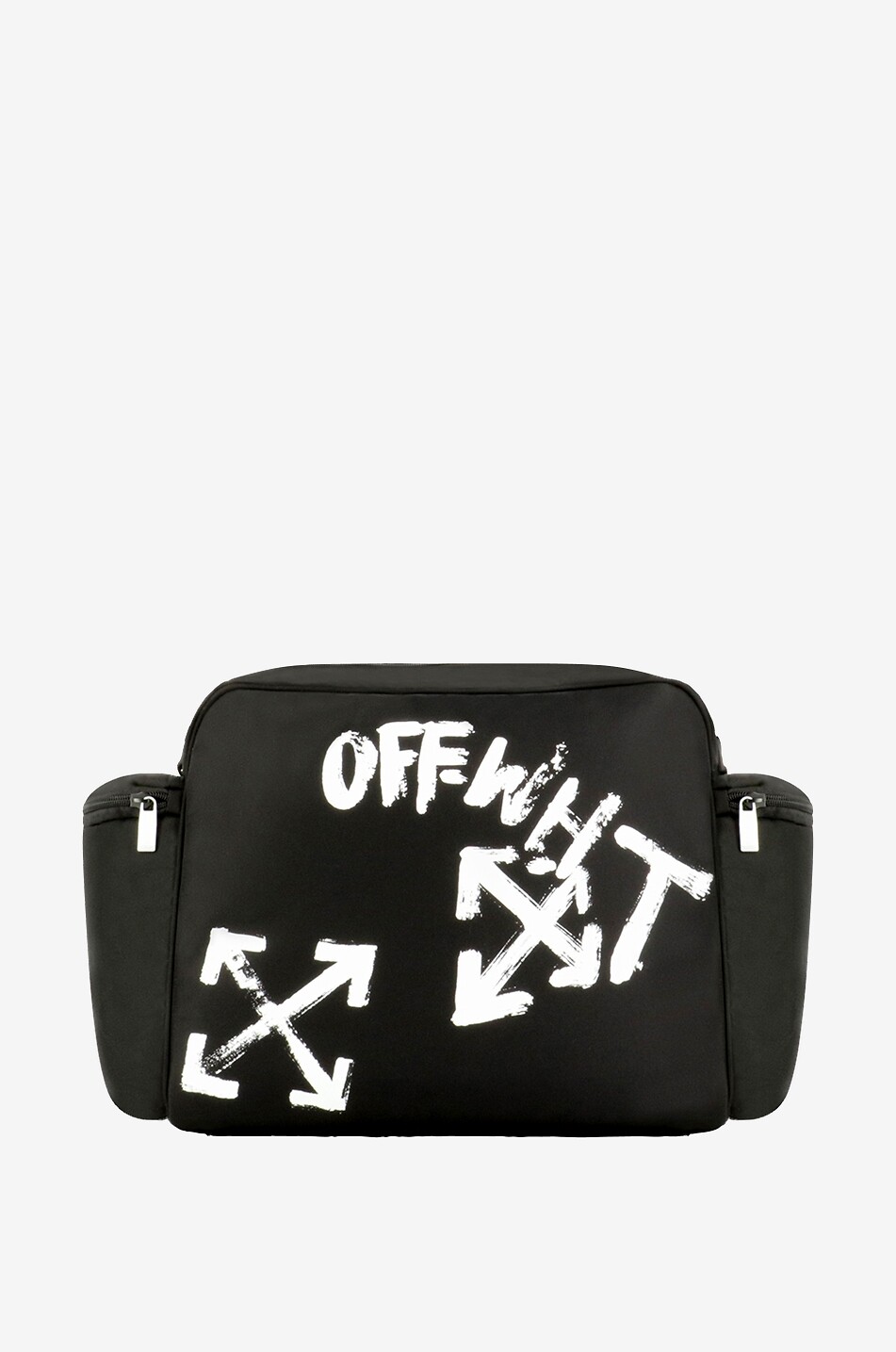 OFF WHITE Sac à langer Paint Script Garçon NOIR 1