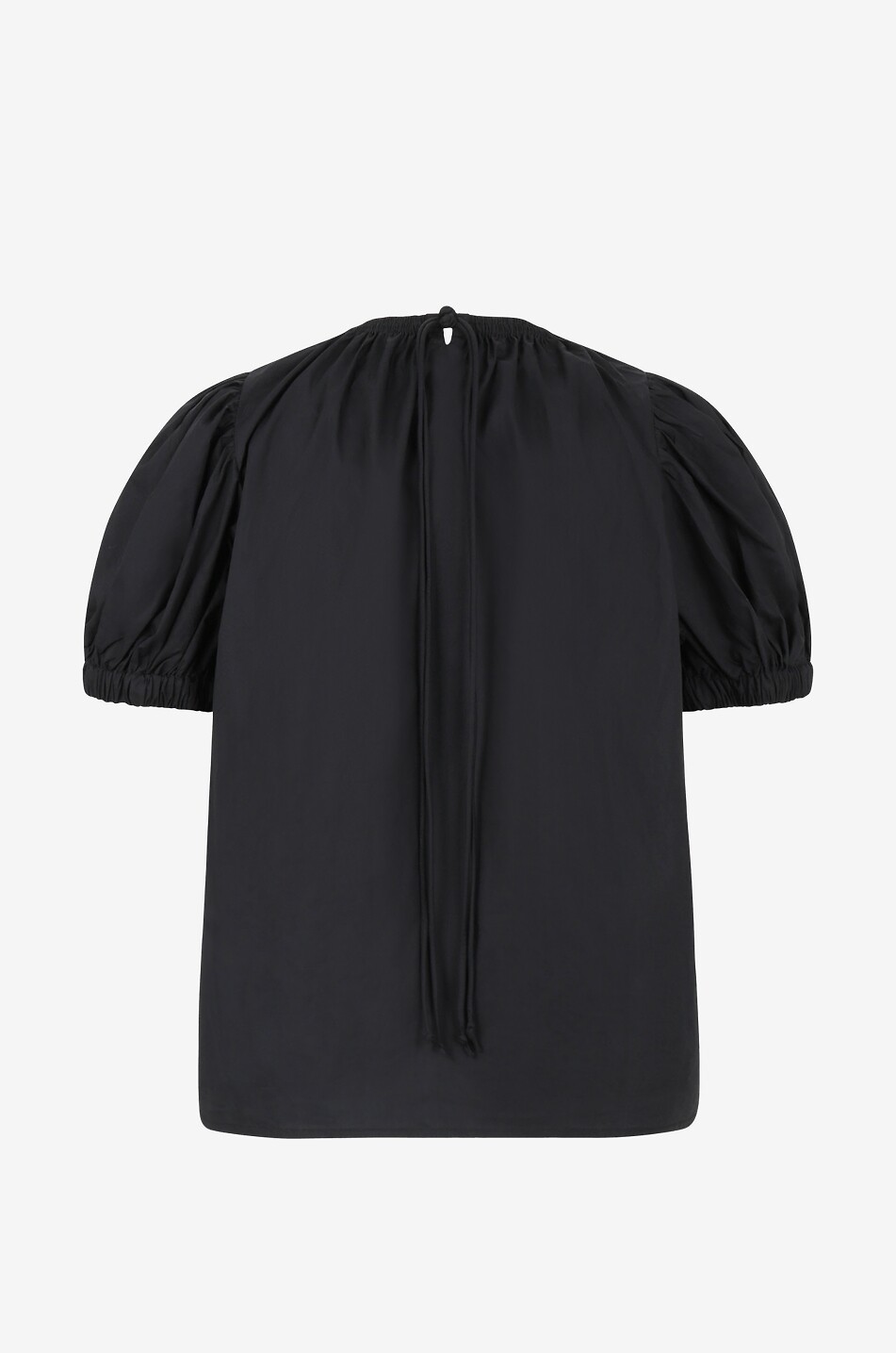 ULLA JOHNSON Top à manches courtes en coton Frances Femme NOIR 2