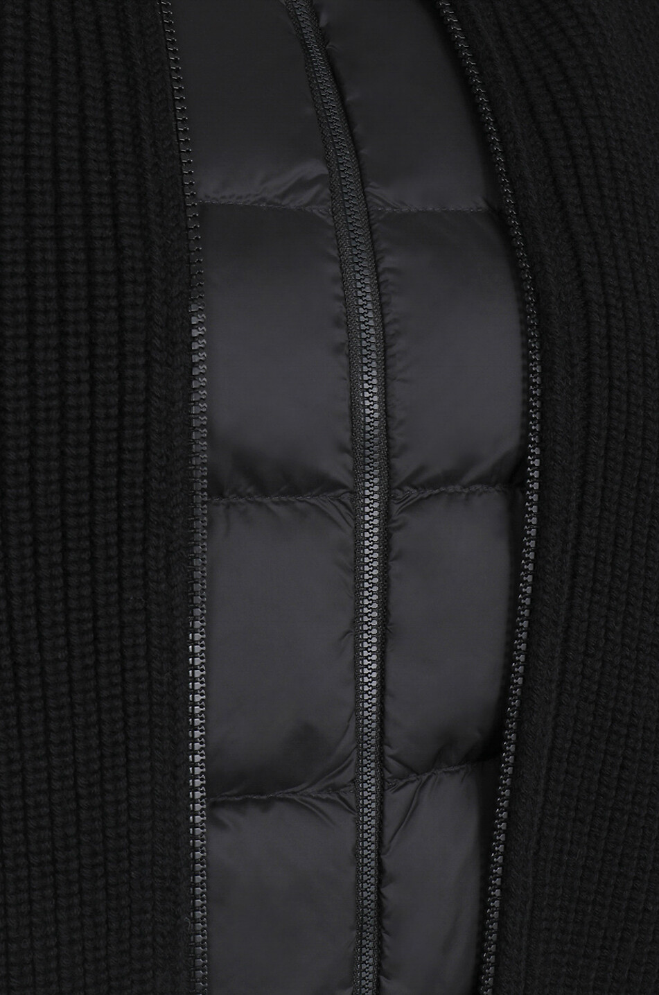 MONCLER Cardigan mit Reissverschluss und abnehmbarem Futter Damen SCHWARZ 3