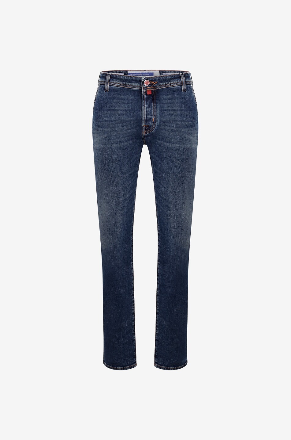 JACOB COHEN Lenny faded stretch denim slim fit jeans Men MEDIUM BLUE 1