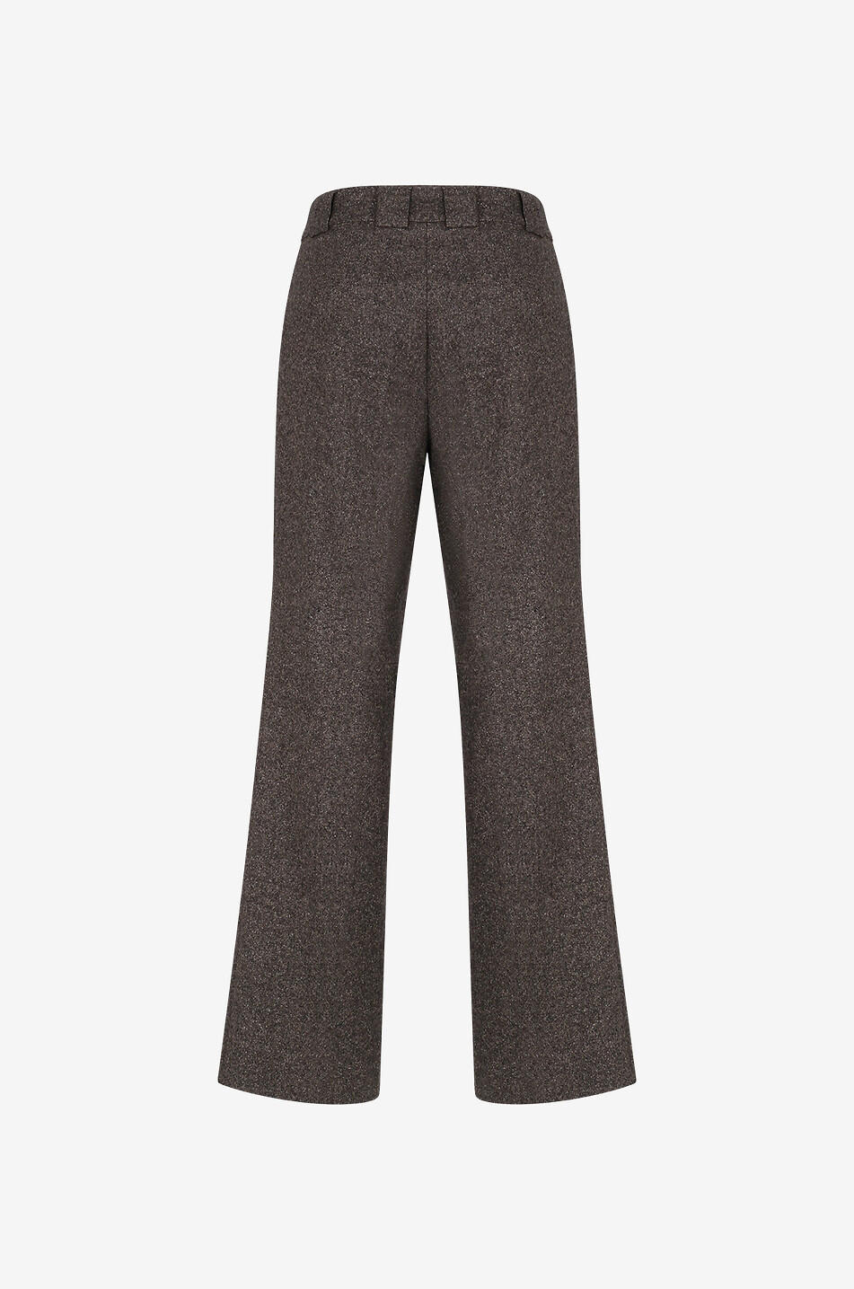 HANA SAN Pantalon droit en laine Ulrik Femme MARRON 2