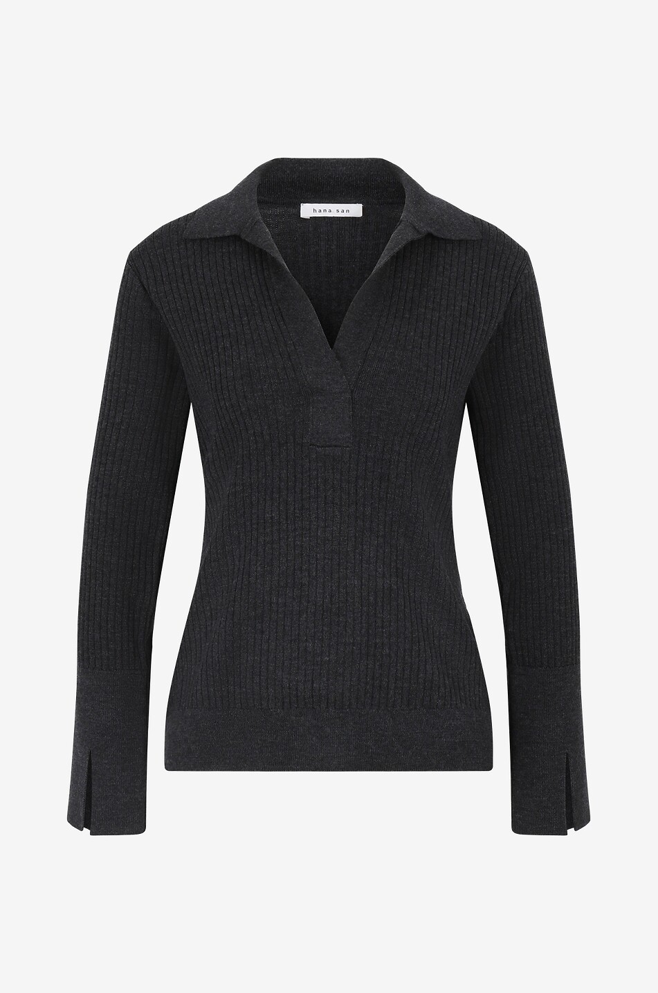 Pullover mit V-Ausschnitt aus Merinowolle Bart