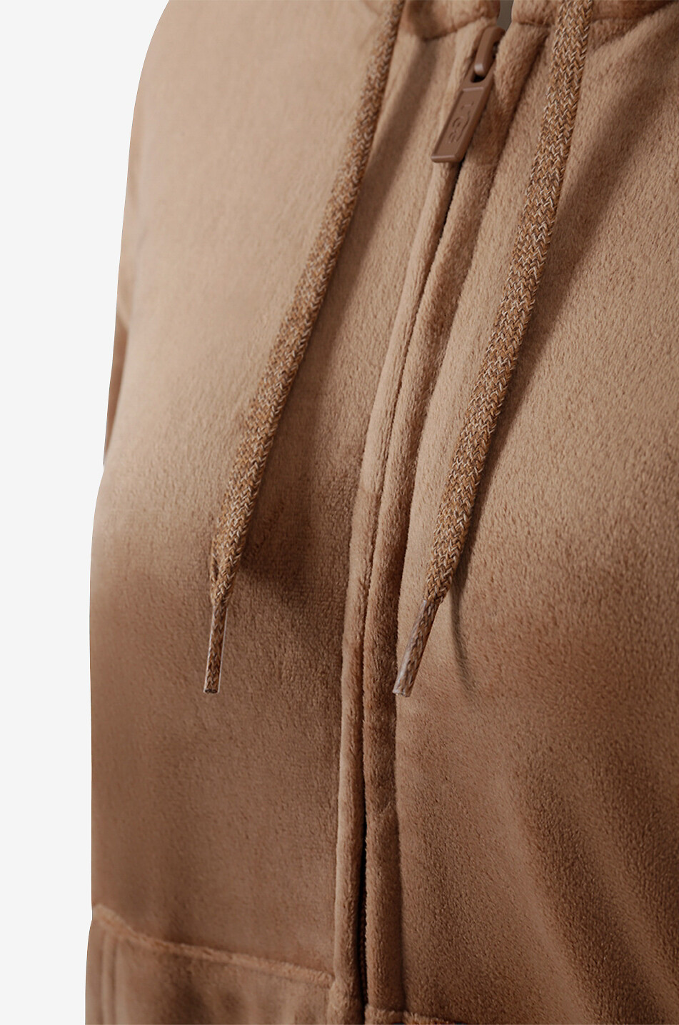 UGG Sweat-shirt zippé à capuche en velours Ashwood Femme MARRON 3