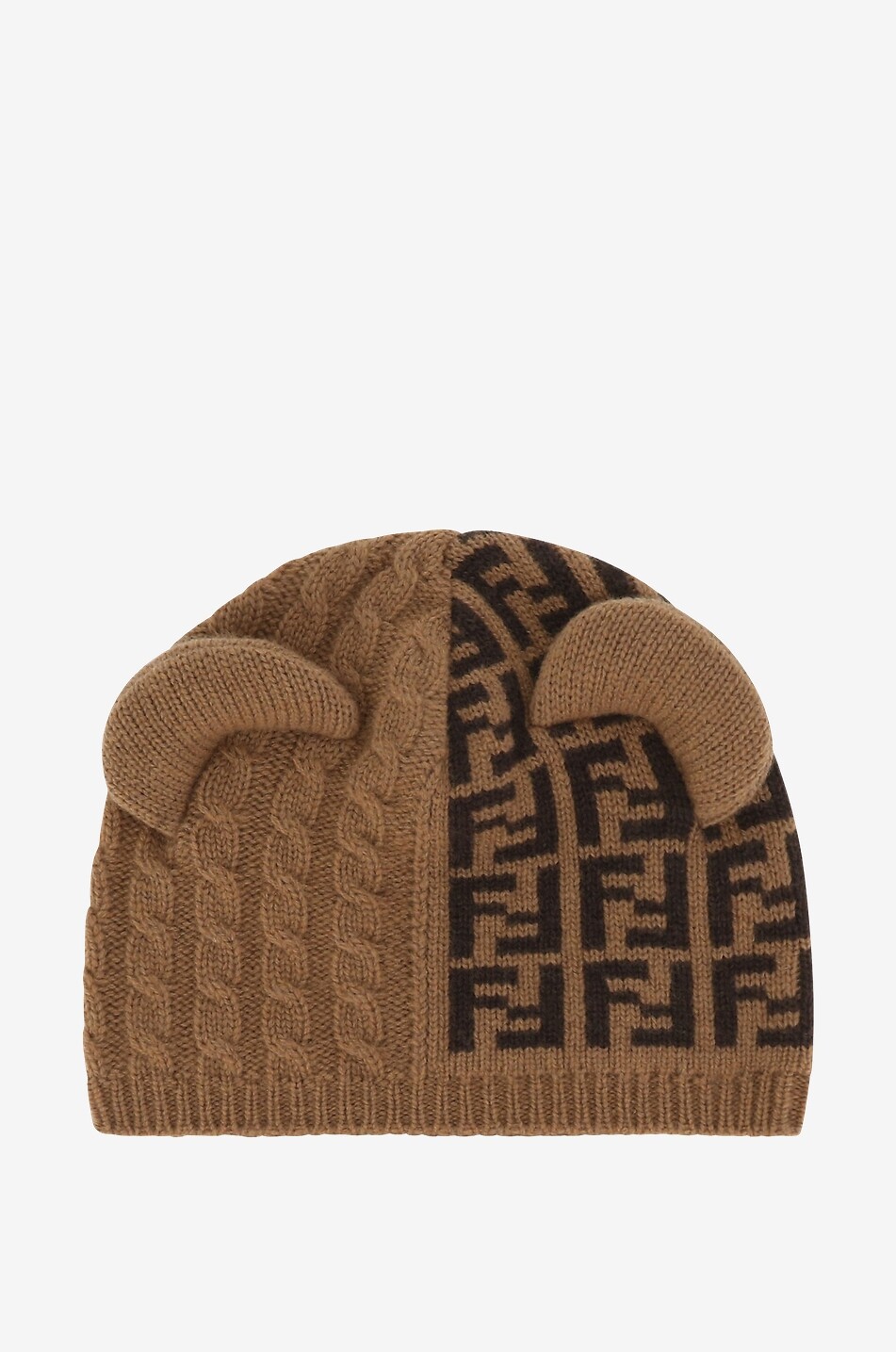 FENDI FF 3-piece baby bodysuit and beanie set Baby Colourless 2