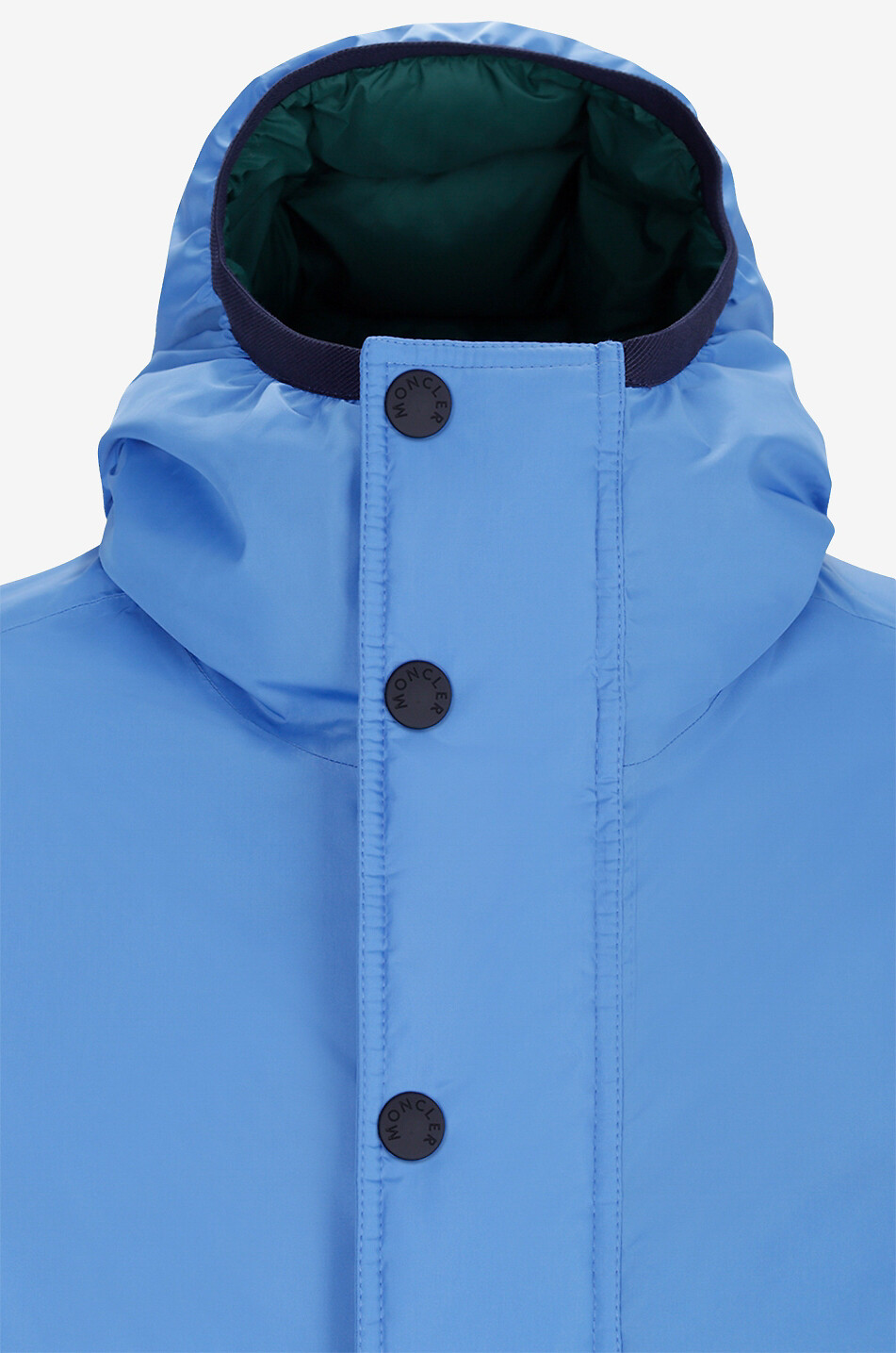 MONCLER GRENOBLE Kurze wendbare Daunenjacke mit Kapuze Rosiere Herren BLAU 5