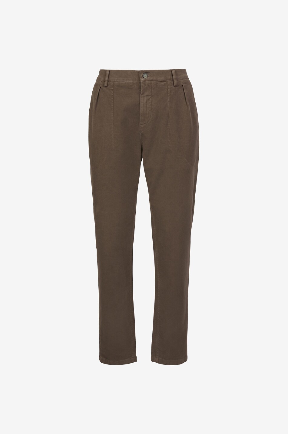 Gerade Hose aus Moleskin-Baumwolle Easy