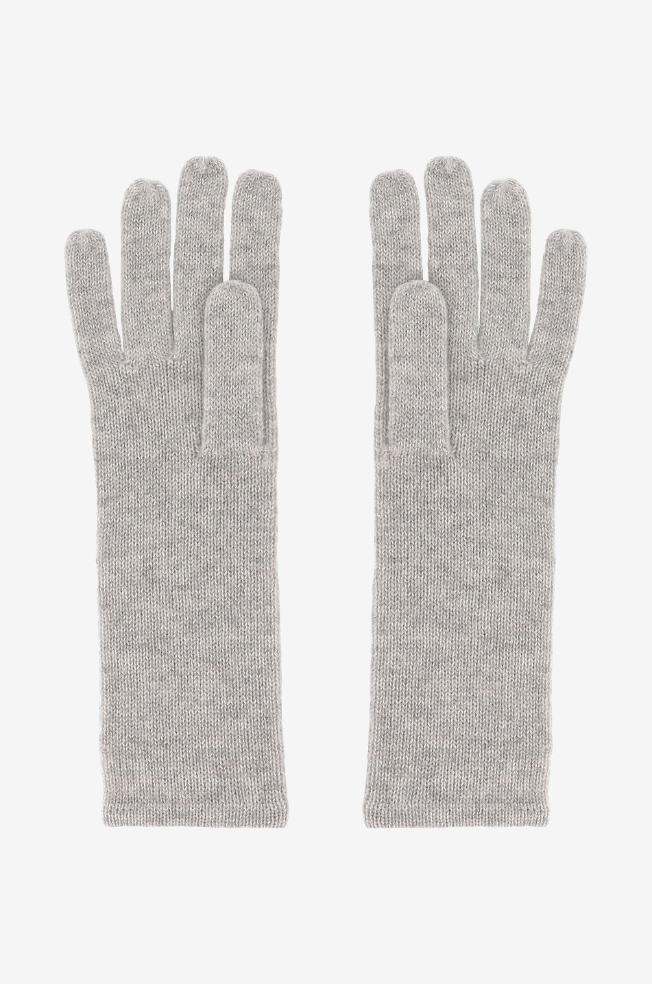 BONGENIE Gants en maille de cachemire Femme GRIS 2