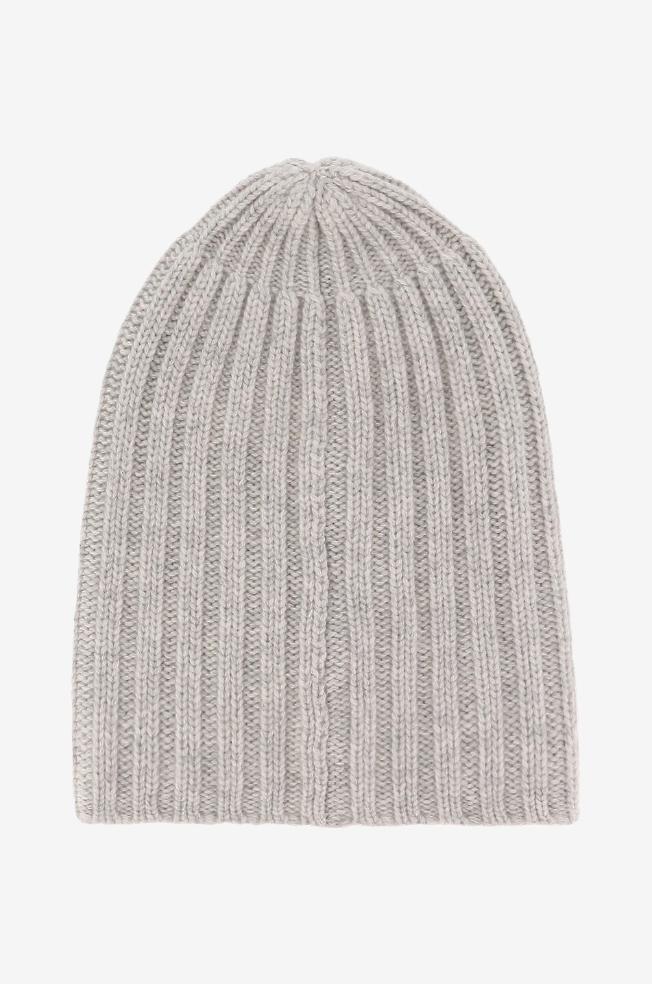 BONGÉNIE Bonnet côtelé épais en cachemire Femme GRIS 1