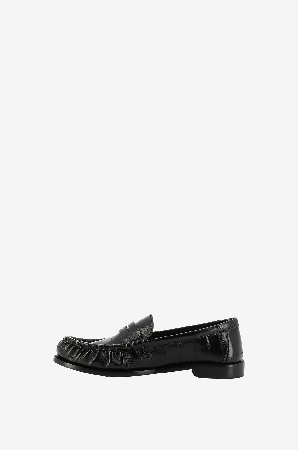 SAINT LAURENT PARIS Le Loafer 15 eel skin loafers Women BLACK 3