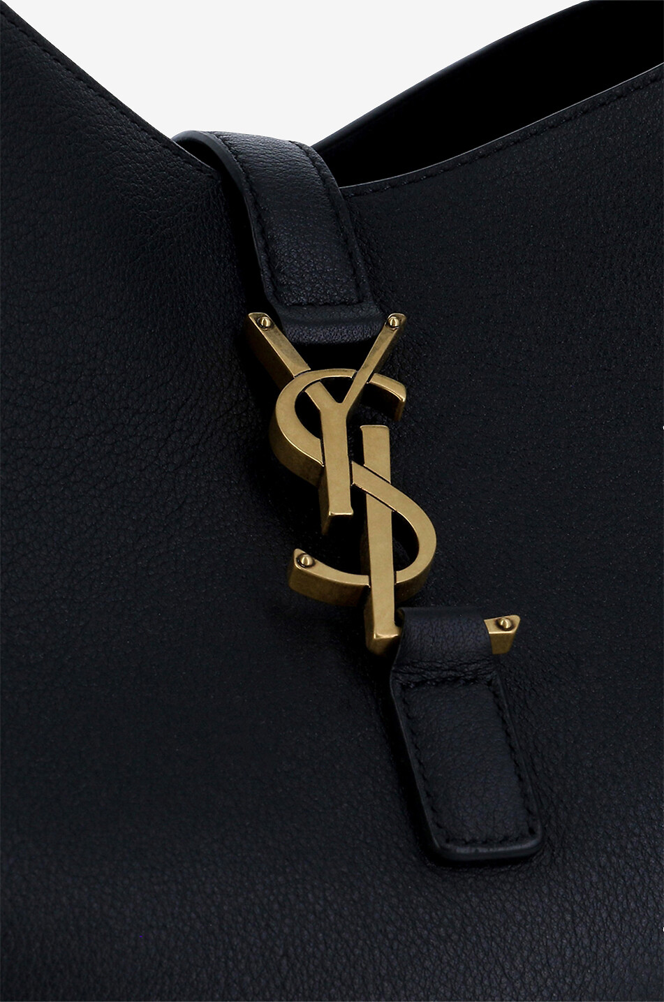 SAINT LAURENT PARIS Weiche Hobotasche aus genarbtem Leder Le 5 à 7 Damen SCHWARZ 5