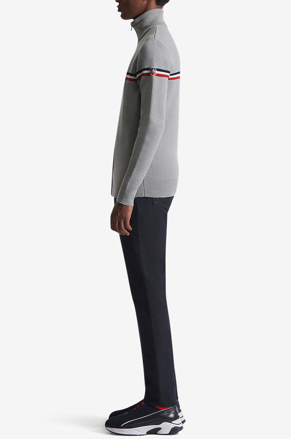 FUSALP Cardigan zippé à col montant Wengen Fiz II Homme GRIS 4