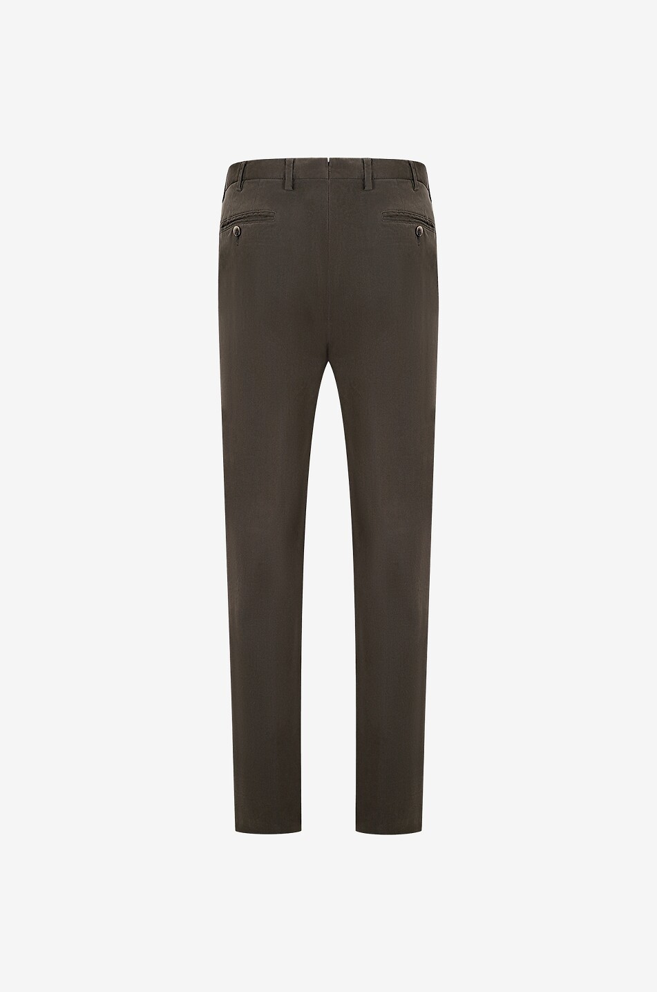 GERMANO City velvet touch slim fit chino trousers Men DARK BROWN 2