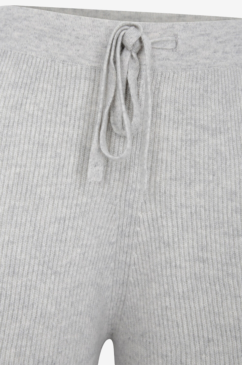 Pantalon de jogging côtelé large en cachemire