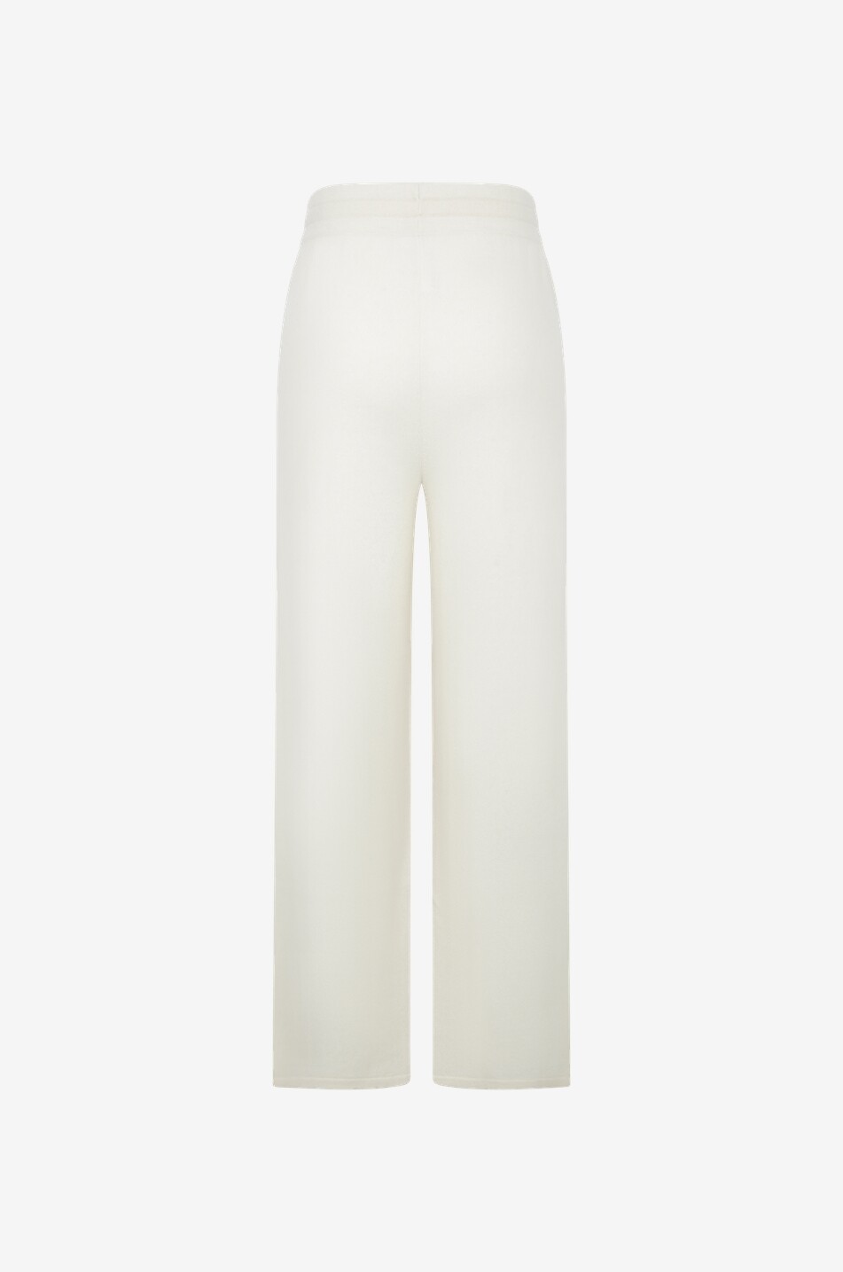 BONGÉNIE Pantalon de jogging large en cachemire Femme BLANC CASSE 2