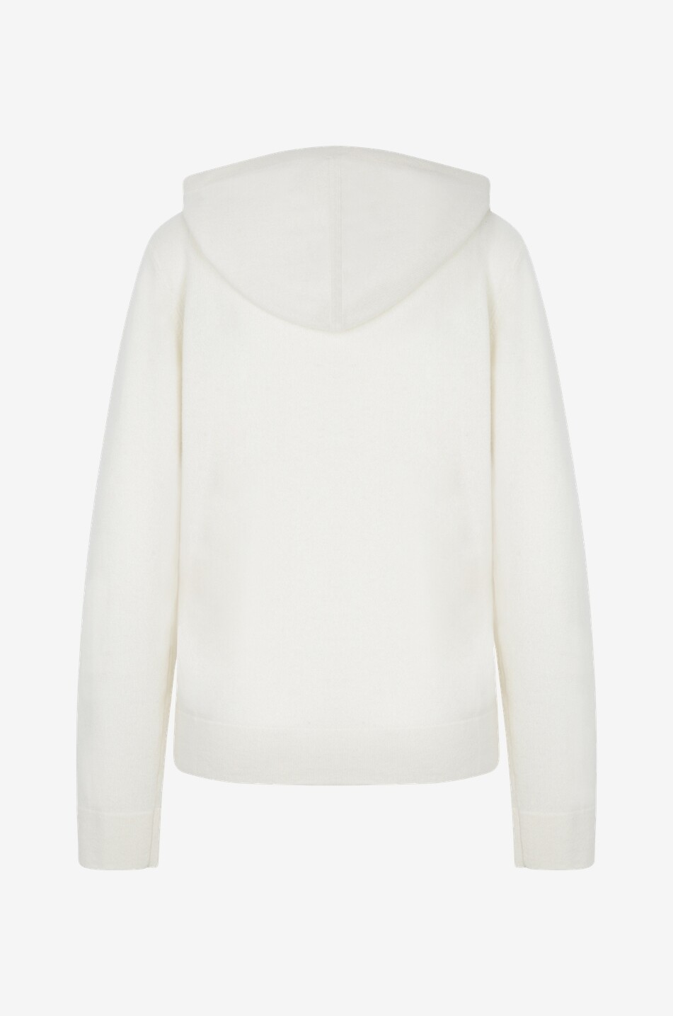 BONGÉNIE Pull à capuche en cachemire Femme BLANC CASSE 2