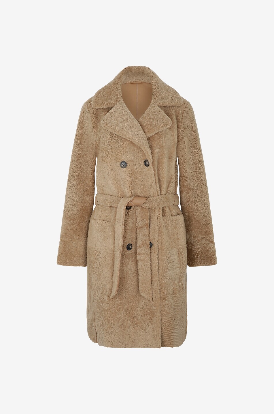 New Dakota sheepskin long coat