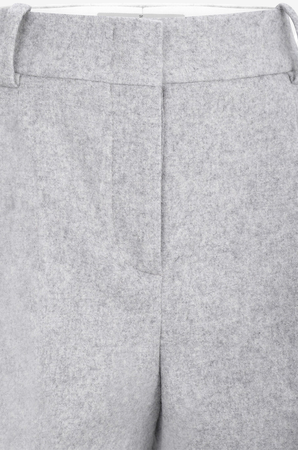 Bundfaltenhose aus Wollmix mit weitem Bein