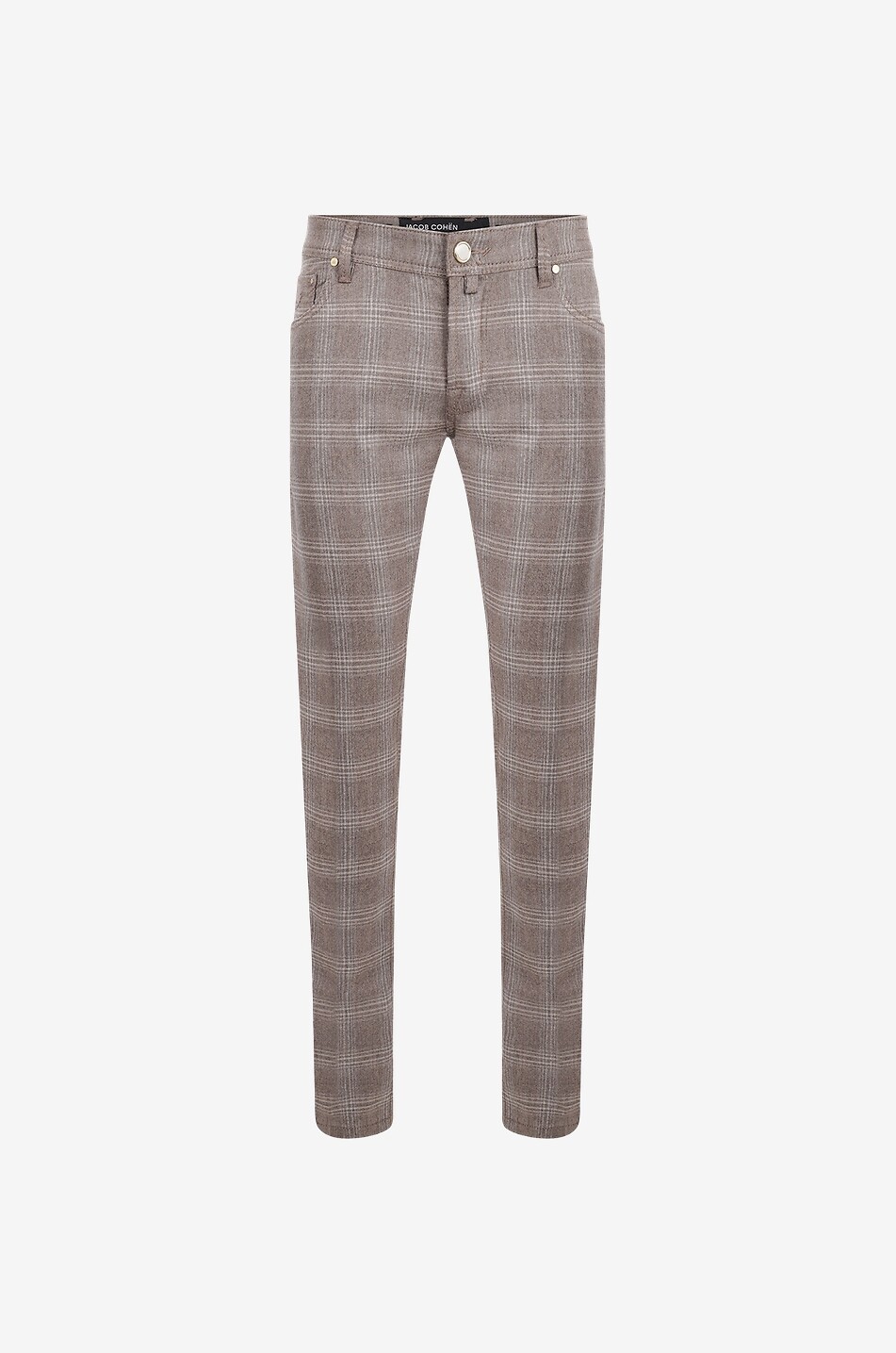 Karierte Slim-Fit-Woll- und Kaschmirhose Nick