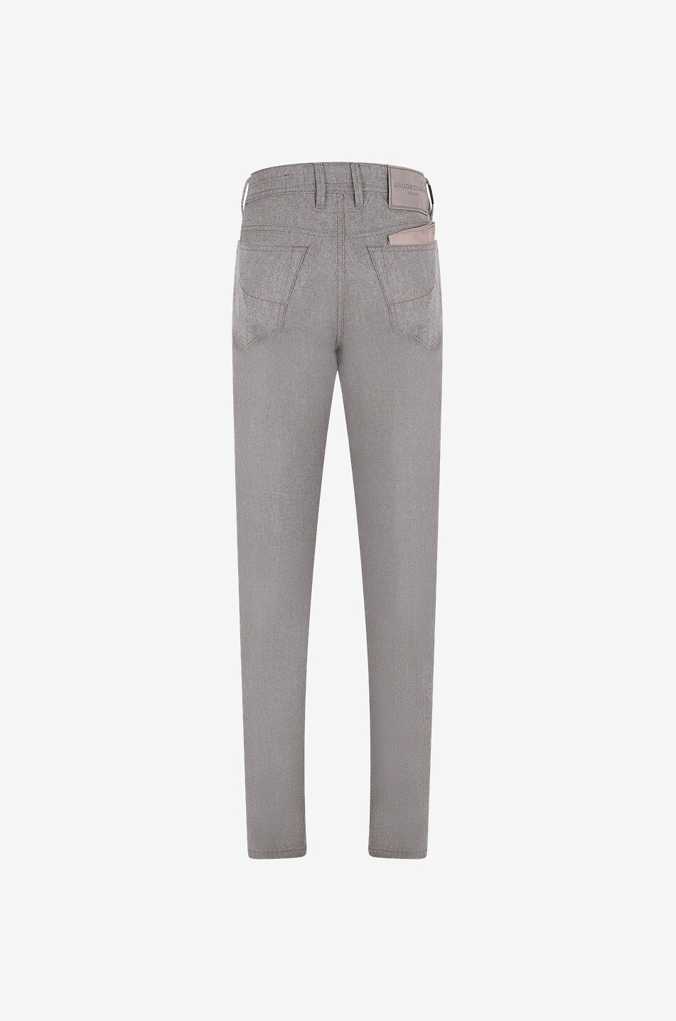 JACOB COHEN Bard slim fit virgin wool trousers Men BROWN 2