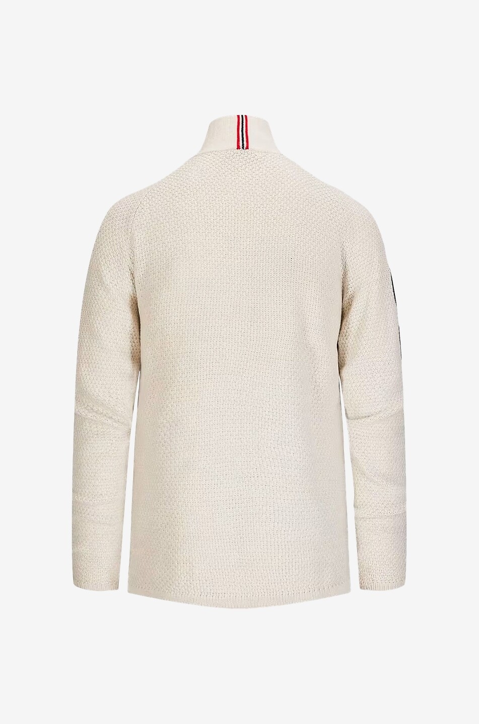 AMUNDSEN Flag adorned half-zip ski jumper Men EGGSHELL 3